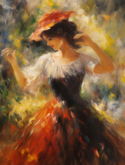 Little Dancer - A Painting Of A Woman In A Dress