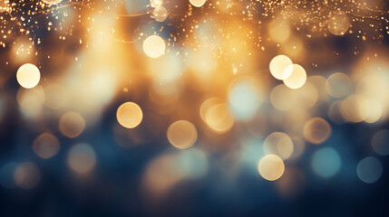 Abstract bokeh background of colorful glowing lights in soft focus in bright light