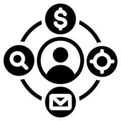 Buyer Personas Glyph Icon