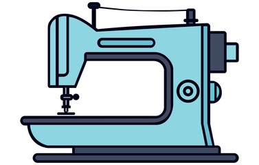 Sewing machine icon. Tailor concept. Vector flat illustration
