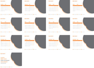 Desk Calendar 2024