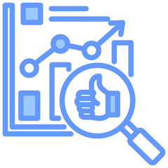 Fototapeta premium Accountability Blue Icon