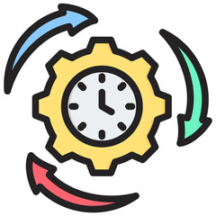 Consistency Outline Color Icon