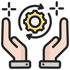 Accountability Outline Color Icon