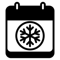 Christmas calendar icon