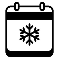 Christmas calendar icon