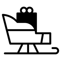 Santa sleigh icon
