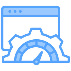 Optimization Tools Software Blue Icon