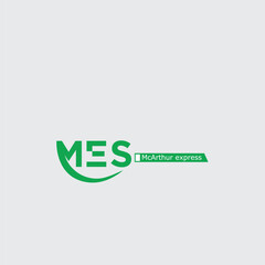 MES Arthur express logo design. concept vector Template Element