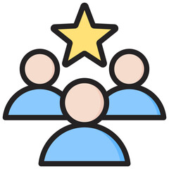 Leadership Outline Color Icon