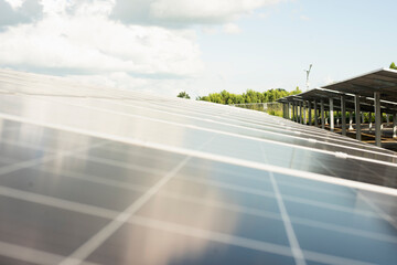 Solar panel generator cell Alternative electricity sources for the future world The concept of sustainable alternative resources.