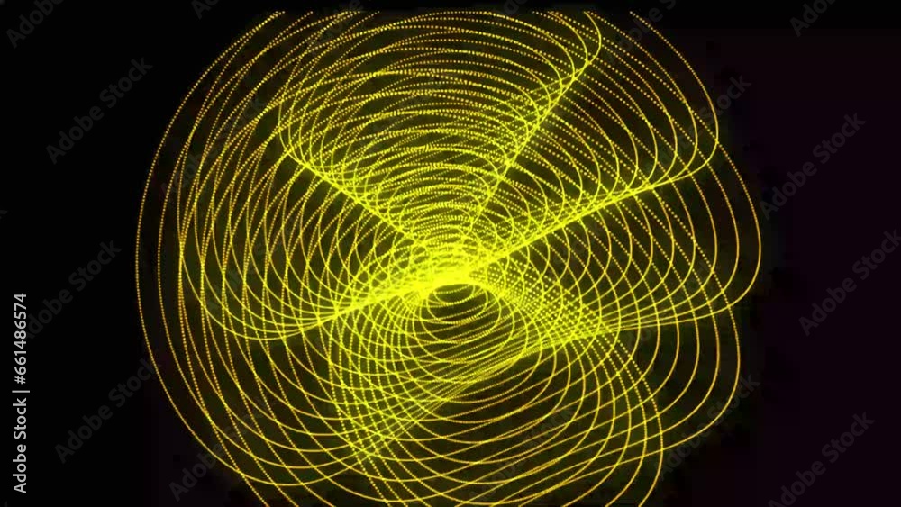 Wall mural 3d illustration.abstract background with animation of spinning abstract futuristic tunnel with light