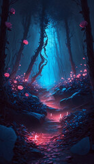 Fototapeta premium landscape in the forest