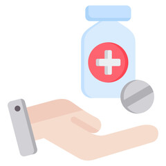 Fototapeta premium Medicine Flat Icon