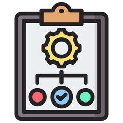Planned Outline Color Icon