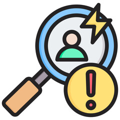 Observational Studies Outline Color Icon