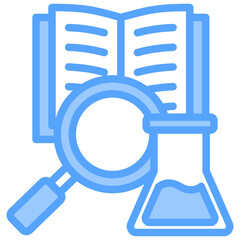 Scientific Studies Blue Icon