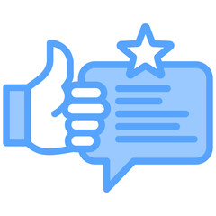 Review Blue Icon