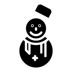 christmas snowman icon