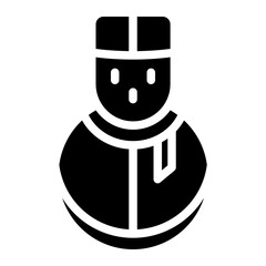 christmas snowman icon