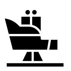 Santa sleigh icon