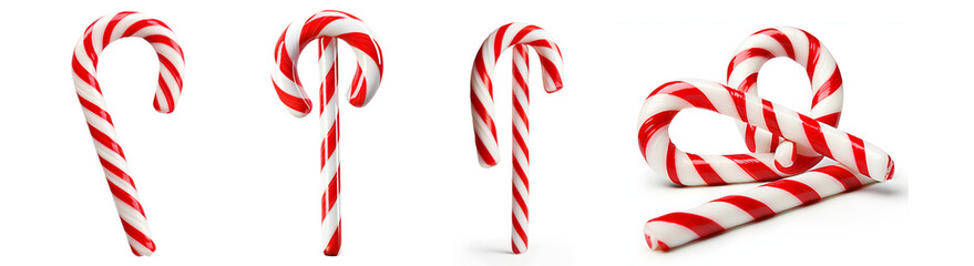 Colection of Striped christmass candy cane in different and unique style and design with yummy and delicious taste