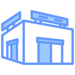 Department Store Blue Icon