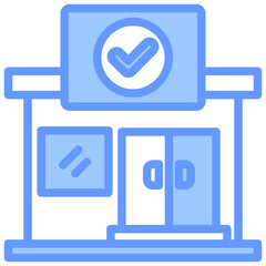 Anchor Store Blue Icon