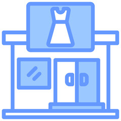 Fashion Boutiques Blue Icon