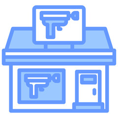 Toy Stores Blue Icon