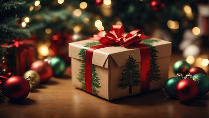 Christmas Tree decoration Christmas gift box