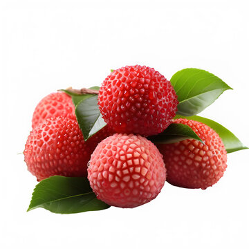 lychee fruit png ,lychee fruit isolated on transparent background ,generative ai