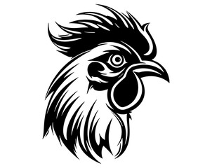 Farm animals cock rooster icon vector
