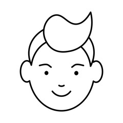 Young guy. Young guy icon. Vector illustration