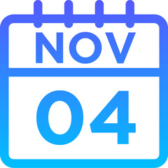 11- November - 04 Line Gradient Icon pictogram symbol visual illustration   