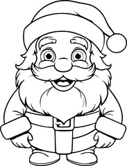Christmas coloring book illustration 