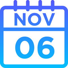 11- November - 06 Line Gradient Icon pictogram symbol visual illustration   