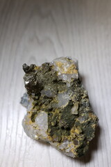 Quartz crystal Russia . Rock crystal druse. Crystal smoky quartz rauchtopaz 