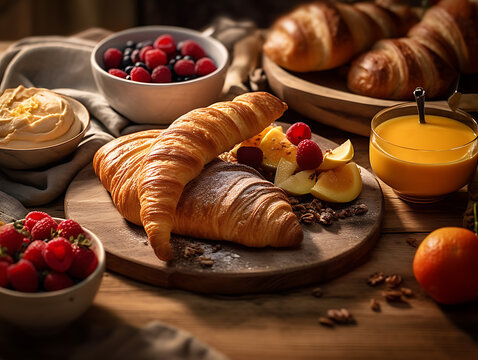 Traditional breakfast disg in scandinavia on wooden background close-up