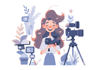 Creators, photographers, photographing, videographers on location