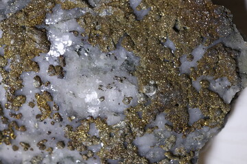 Quartz crystal Russia . Rock crystal druse. Crystal smoky quartz rauchtopaz 