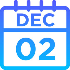 12- December - 03 Line Gradient Icon pictogram symbol visual illustration   
