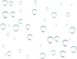 Realistic colored water bubble.