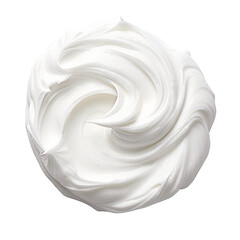 White Whipped Cream Swirl - obrazy, fototapety, plakaty