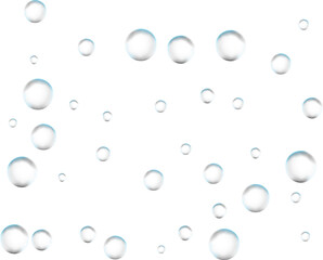 Realistic colored soap.