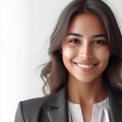 portrait of a smiling businesswoman