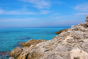 panorama of the marine coast in Zambrone Calabria Italy