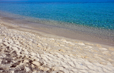 the beach of Zambrone marina Calabria Italy