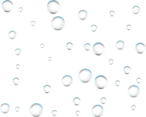 Realistic colored soap.