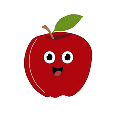 red apple cartoon character